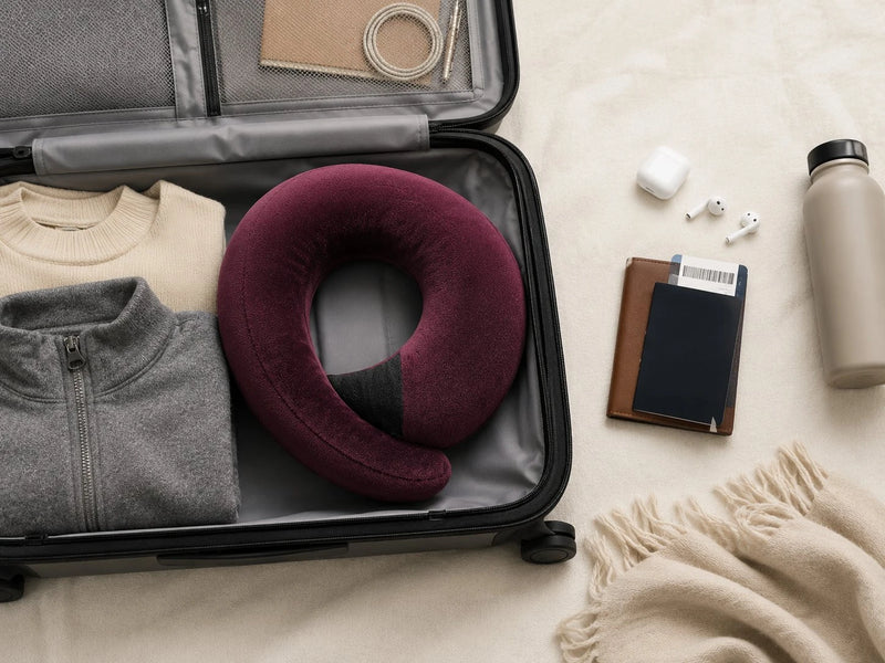 Adapts to your neck. Travels lightly.