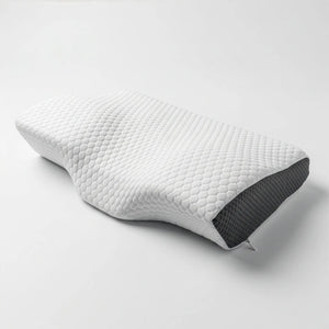 White Grey Cervical Memory Foam Pillow — Wake Up Without Neck Pain