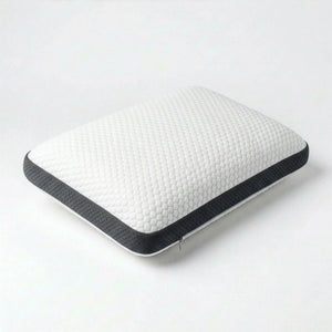 White Grey Memory Foam Pillow — Sleep Cooler, Feel Better Every Morning