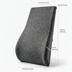 Cosymor ergonomic lumbar pillow placed on office chair back support