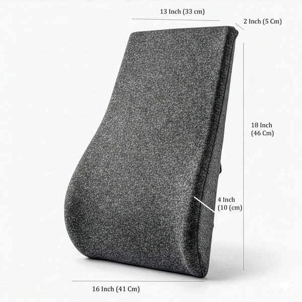 Cosymor ergonomic lumbar pillow placed on office chair back support