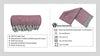 Cosymor Maroon White Chevron Pattern Cotton Throw Blanket with Tassel Fringes (50x70 Inch)