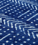 Cosymor Blue Hand Block Arrow Dotted Boho Cotton Throw Blanket – Reversible Sofa & Bed Throw (50x70 Inch)