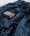 Cosymor Blue Arrows Dots Print Boho Cotton Throw Blanket – Reversible Sofa & Bed Throw (50x70 Inch)