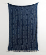 Cosymor Blue Arrows Dots Print Boho Cotton Throw Blanket – Reversible Sofa & Bed Throw (50x70 Inch)