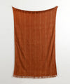 Cosymor Brown Arrow Dotted Print Boho Cotton Throw Blanket – Reversible Sofa & Bed Throw (50x70 Inch)