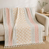 Mustard Woven Arch Sofa Bed Cotton Throw Blanket - (50x70 Inch) Cosymor