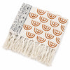 Mustard Woven Arch Sofa Bed Cotton Throw Blanket - (50x70 Inch) Cosymor