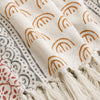 Mustard Woven Arch Sofa Bed Cotton Throw Blanket - (50x70 Inch) Cosymor