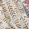 Cosymor Bohemian Red Beige Arrow Print Cotton Throw Blanket – Reversible Sofa & Bed Throw (50x70 Inch)
