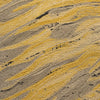 Mustard Marbled Woven Texture Print Rectangular Cotton Area Rug (3x5 Ft / 36x60 Inch)