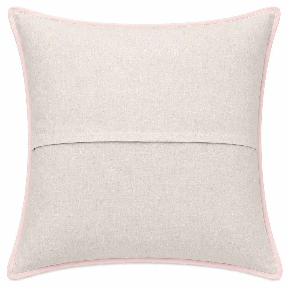 Light Pink Blush Leaf Cutwork Cotton Cushion Cover Set of 2 – 16x16 Inch