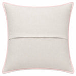 Light Pink Blush Leaf Cutwork Cotton Cushion Cover Set of 2 – 16x16 Inch