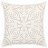 White Cutwork Art Cotton Cushion Cover Set of 2 – 16x16 Inch Cosymor