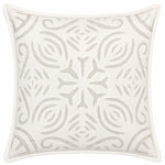 White Cutwork Art Cotton Cushion Cover Set of 2 – 16x16 Inch Cosymor