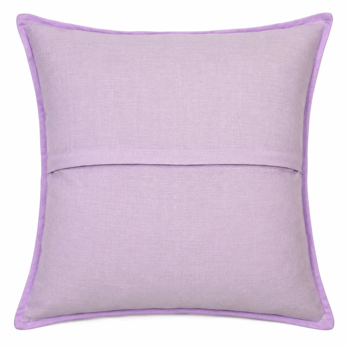Lavender Botanical Cutwork Cotton Cushion Cover Set of 2 – 16x16 Inch Cosymor