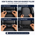 Cosymor memory foam car headrest neck cushion product view 3