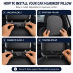 Cosymor memory foam car headrest neck cushion product view 3