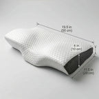 Cosymor cervical pillow in use supporting neck and spine alignment during sleep