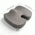 Cosymor ergonomic seat cushion placed on office chair for tailbone relief