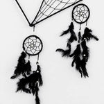 Large Black Love Heart Bohemian Dreamcatcher Wall Hanging