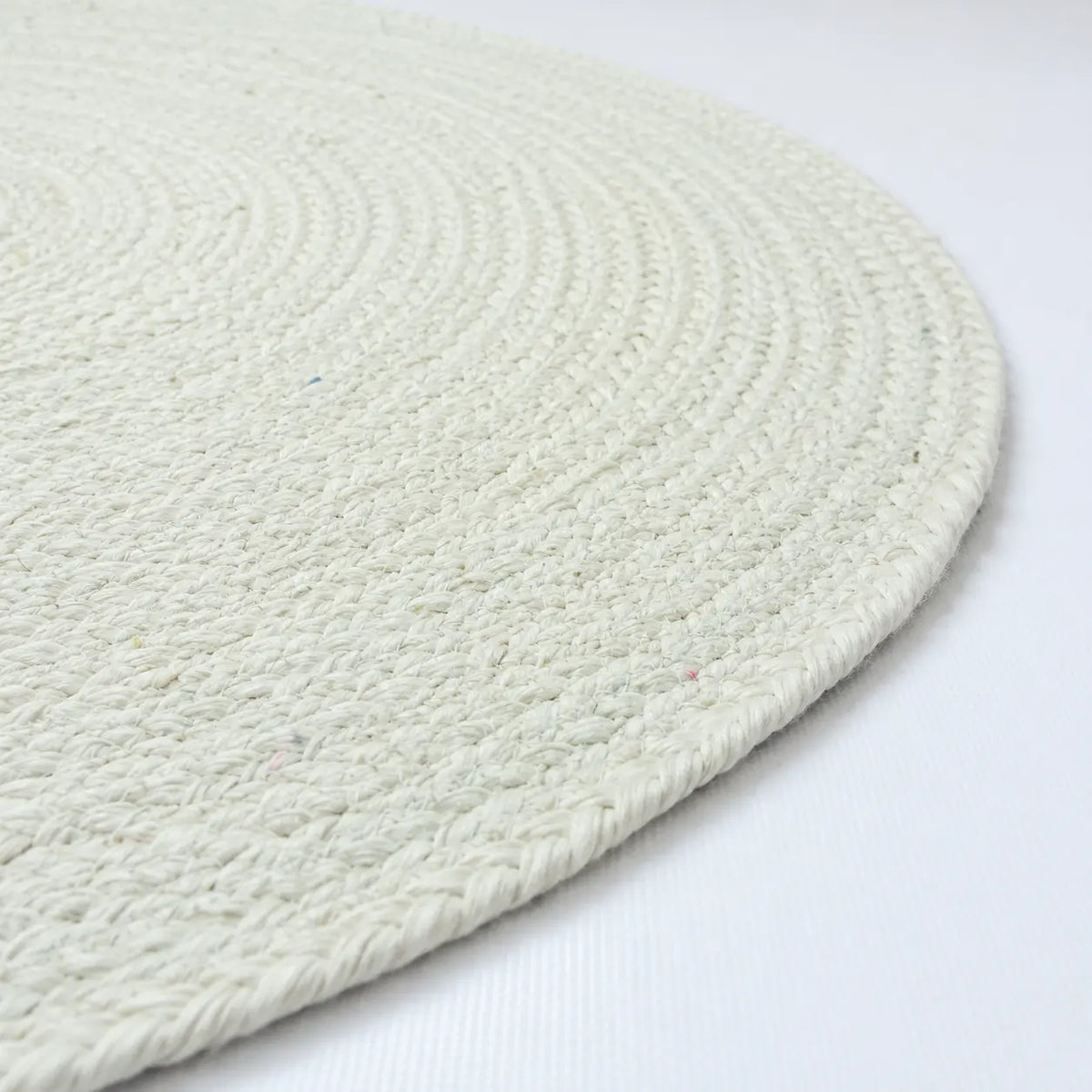 Ivory Round Jute Braided Rug – Handwoven Floor Rug (3 Ft / 36 Inch)