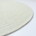 Ivory Round Jute Braided Rug – Handwoven Floor Rug (3 Ft / 36 Inch)