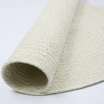 Ivory Round Jute Braided Rug – Handwoven Floor Rug (3 Ft / 36 Inch)