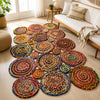 Multicolor Cotton Jute Braided Area Rug – Handwoven Boho Floor Rug (4x6 Ft / 48x72 Inch)