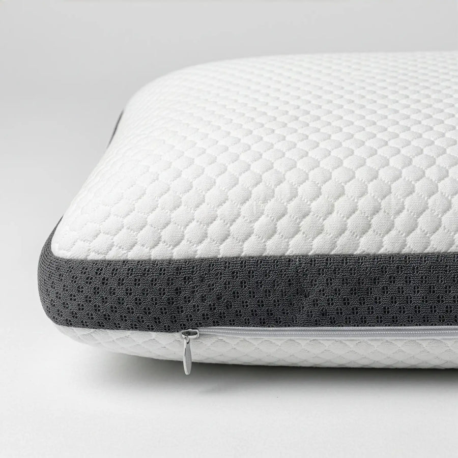 Cosymor memory foam pillow ergonomic contour shape side profile
