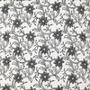Ivory & Black Floral Block Print Cotton Cushion Cover Set – 16x16 Inch Cosymor