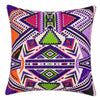 Purple Geometric Boho Cushion Cover Set of 2 - 16X16 Inch Cosymor