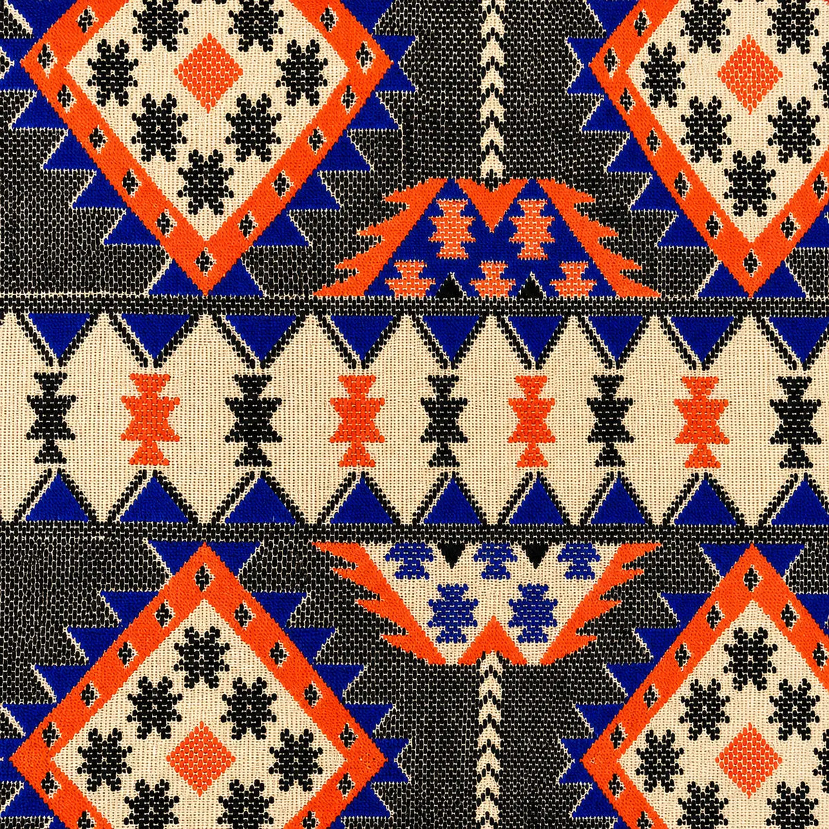 Beige Multi Turkish Design Cotton Cushion Cover Set of 2 – 16x16 Inch
