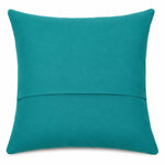 Teal Zigzag Arrow Geometric Square Cushion Cover - 16X16 Inch Cosymor