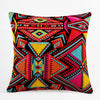 Red Multi Turkish Boho Geometric Cotton Boho Cushion Cover Set – 16x16 Inch Cosymor