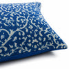 16X16 Inch Indigo Leaves Block Printed Cushion Cover Set for Sofa Living Cosymor