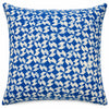 16X16 Inch Indigo Bloom Block-Printed Square Cushion Cover Set