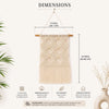 Boho Cotton Macrame Wall Hanging – Natural White