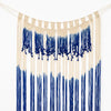 Grand Dyed Macrame Wall Hanging – Blue & Off White