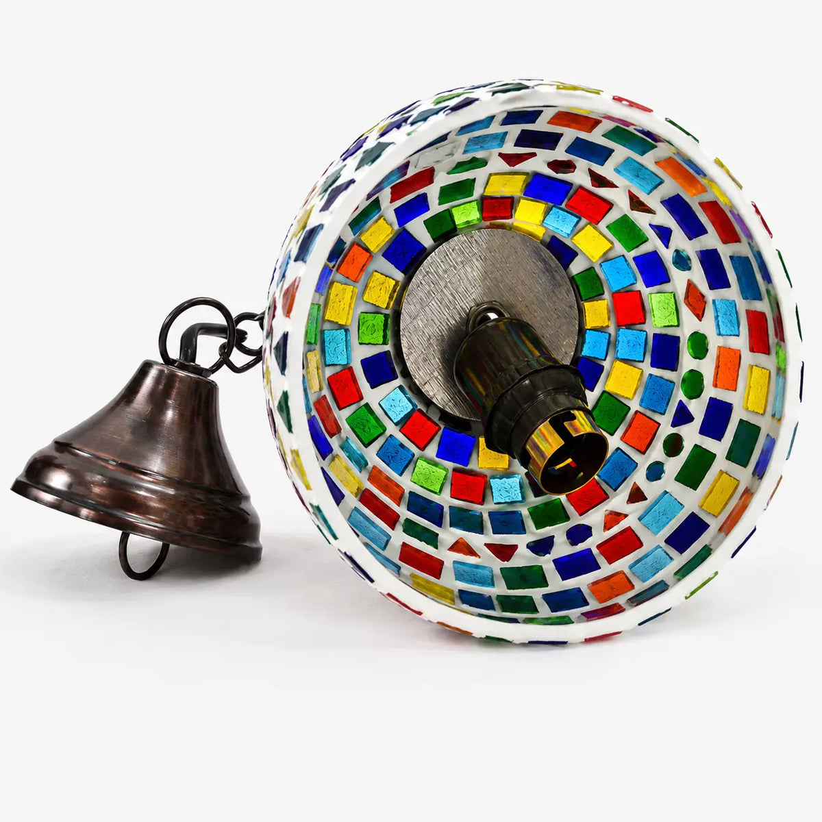 Ceramic Moroccan Mosaic Glass Lantern – Assorted Colours