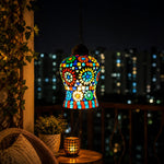 Artisan Filigree Mosaic Pendant Lantern