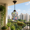Artisan Filigree Mosaic Pendant Lantern