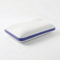 Cosymor blue purple memory foam pillow for neck pain relief front view