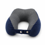 Cosymor purple U-shape memory foam travel neck pillow main product view