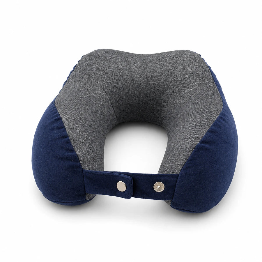 Cosymor purple U-shape memory foam travel neck pillow main product view