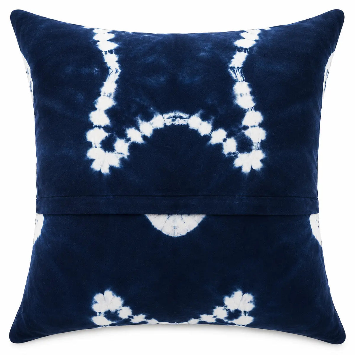 Navy Medallion Tie Dye Boho Cushion Cover Set – 16x16 Inch Cosymor