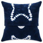 Navy Medallion Tie Dye Boho Cushion Cover Set – 16x16 Inch Cosymor