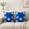 Blue Medallion Tie Dye Boho Sofa Cushion Cover Set  – 16x16 Inch Cosymor