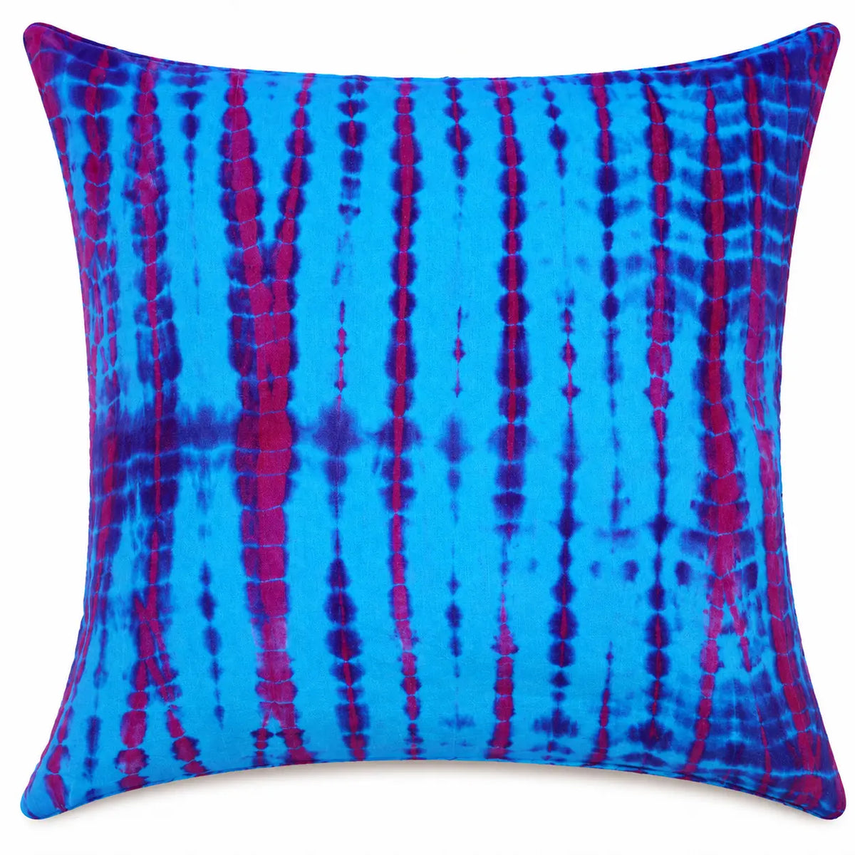 Purple Vivid Aqua Tie Dye Cushion Cover Set – 16x16 Inch Cosymor