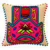 16X16 Inch Terracotta Hamsa Embroidered Cushion Covers Set for Sofa Chair